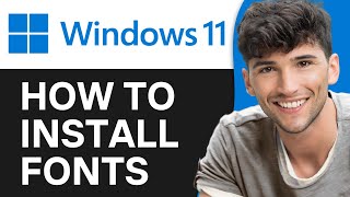 How To Install Fonts in Windows 11 Step By Step [upl. by Rednijar]