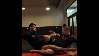 Ankle lock bjj jiujitsutechnique grappling mma [upl. by Enelrac]