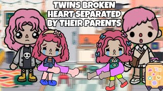 TWINS ARE SEPARATED BY THEIR PARENTS  BROKEN HEART FEELS  Toca Life Story  Toca Boca [upl. by Ghassan]