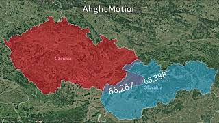 Czechia vs Slovakia Alight Motion Test [upl. by Ivette]