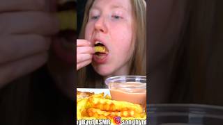 ASMR CHICKEN TENDERS MUKBANG shorts [upl. by Atteynek]