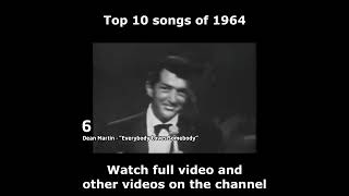 Top 10 songs of 1964 [upl. by Collete402]