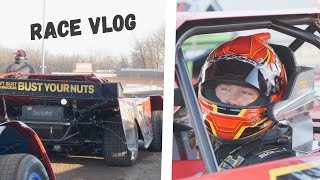 Practice at Lernerville Speedway  RACE VLOG  Super Late Model Dirt [upl. by Mireielle423]