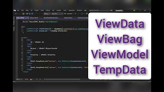 ViewData  ViewBag  ViewModel  TempData in ASPNET MVC  Explanation with Example in hindi [upl. by Trepur586]