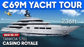 Inside Most Expensive SuperYacht at the Show Yacht Tour [upl. by Aicilyhp]