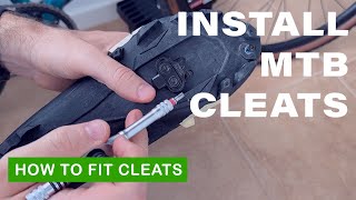 HowTo Install Cycling MTB Cleats and Get The Right Position [upl. by Nyltiak557]