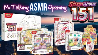 Scarlet amp Violet 151 Unboxing Compilation  ASMR Pokemon  No Talking Opening [upl. by Donielle]