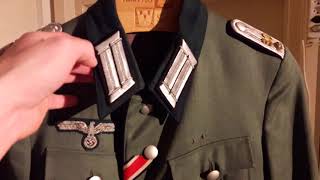 Deutsche Uniform Wehrmacht Offizier Oberleutnant [upl. by Ermeena]