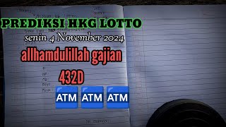 PREDIKSI HKG LOTTO SENIN 4 NOVEMBER 2024  BOCORAN TOGEL HKG HARI INI  RUMUS HK JITU HARI INI [upl. by Beora]