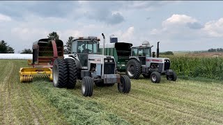 Making beautiful hay silage for the cows More problems [upl. by Arakaj]