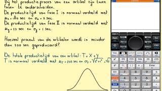 Som en verschil van normaal verdeelde toevalsvariabelen HP PrimeVWOAH11 [upl. by Yenaffit646]