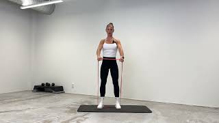 How to do resistance band front raises [upl. by Holna]