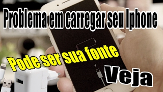 Seu iphone não carrega direito pode ser sua fonte VEJA [upl. by Tohcnarf]