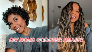 Braid my hair with me  BOHO GODDESS BRAID TUTORIAL [upl. by Sessylu]