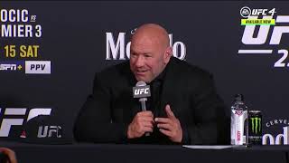 UFC 252 Dana White Postfight Press Conference [upl. by Arola]