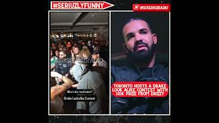 TORONTO THROWS DRAKE LOOK ALIKE PARTY WITH 10000 PRIZE FROM DRIZZY [upl. by Yi]