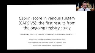 Caprini score in venous surgery CAPSIVS the first results Eng 18032021 [upl. by Gordon]