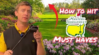 Masters 2024 Golf tips Golf draw shot Hit the shots the Masters demands golf pga golftips [upl. by Loux]