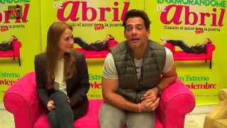 CRISTIAN DE LA FUENTE  ILITHYA MANZANILLA  ENTREVISTA  ENAMORANDOME DE ABRIL  CINE [upl. by Lalage]