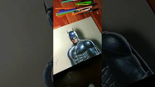 3D HyperRealistic Batman 😱💀 shorts youtubeshorts art drawing batman realistic rahiljindran [upl. by Nawat676]