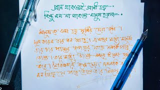 Handwriting  Bangla Hater Lekha  সুন্দর বাংলা হ্যান্ডরাইটিং [upl. by Feola]