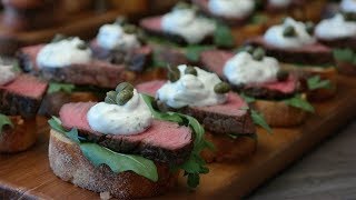 Smiths Filet Mignon Appetizer with Creamy Horseradish Sauce [upl. by Creedon460]