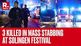 Mass Stabbing at Solingen Festival 3 Killed 4 Injured in Germany Knife Attack [upl. by Nore]