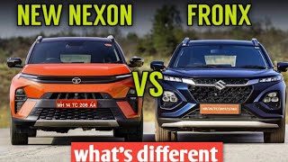 दो most popular 5 seater SUV  tata nexon vs suzuki fronx comparison [upl. by Jay]