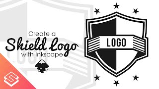 Inkscape Tutorial Vector Shield Logo [upl. by Ailemak915]