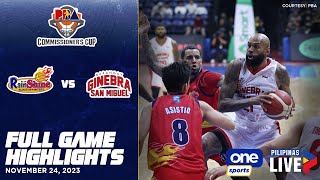 Rain or Shine vs Brgy Ginebra highlights  PBA Season 48 Commissioners Cup  Nov 24 2023 [upl. by Corny]