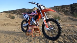 First Ride 2018 KTM 125SX 2 Stroke  Motocross Action Magazine [upl. by Enyala]