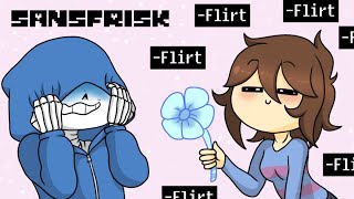 Frisk Flirts With Sans【 Undertale Comic Dub Compilation 】 [upl. by Emmery]