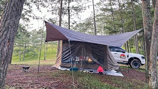 Camping in Thung Lũng Vàng thư giản 3 ngày 2 đêm  Naturehike village 13 [upl. by Nasho314]