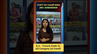 JNU BA French Cutoff 2024  CUET 2025 cuet cuet2025 cuetexam jnu cuetug cuetcutoff ducutoff [upl. by Nefen157]