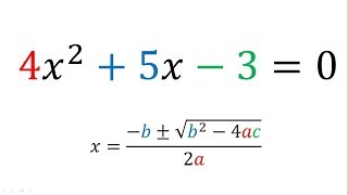 Ecuaciones cuadráticas por fórmula general  Ejemplo 1 [upl. by Zoe]