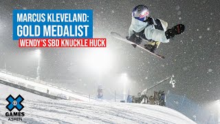 Marcus Kleveland Gold Medalist  Wendys Snowboard Knuckle Huck  X Games Aspen 2022 [upl. by Eeramit548]