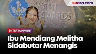 Ibu Mendiang Melitha Sidabutar Menangis sang Putri Raih Piala di AMI Awards 2024 [upl. by Pomfret]