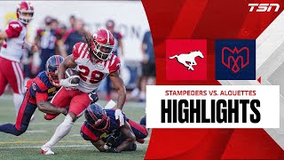 Calgary Stampeders vs Montreal Alouettes HIGHLIGHTS  CFL Week 5 [upl. by Jarrad609]