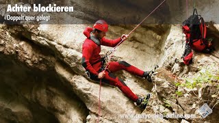 Canyoning  Achter doppelt blockieren Technik [upl. by Lederer]