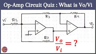 OpAmp Circuit Problems and Solutions Transfer Function of Op Amp Circuit OpAmp Solved Problem [upl. by Ramat134]