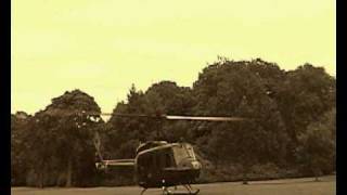 Huey 509 lifts off from Lytham Hall Lancashire [upl. by Ehcram]