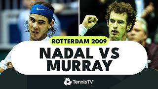 Rafa Nadal vs Andy Murray First Ever Meeting In An ATP Final Rotterdam 2009 Highlights [upl. by Oiretule919]