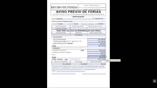 Aviso de Férias em PDF totalmente automatizado [upl. by Terag]