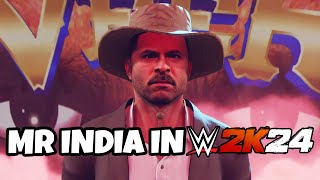 I created Mr India and Mogambo in WWE 2k24 [upl. by Sorac]