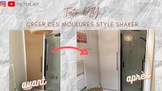 Tuto DIY  Créer des moulures sur une porte en MDF [upl. by Chico965]