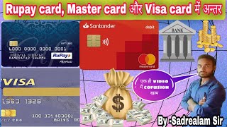 Master card visa card and rupay card me antar Jane  ATM card kya hai  🏧 card viral videos 📳⚡🌄 [upl. by Publus]