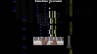 Comment jouer au piano quotIm so excitedquot des Pointer Sisters Piano médium [upl. by Kaila]