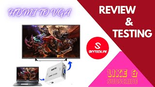 Transform your Visual Experience with the Best HDMI to VGA Converter with audio  A Game Changer [upl. by Oigimer87]