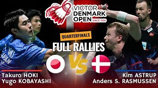 HokiKobayashi JPN vs AstrupRasmussen DEN  QF  Denmark Open 2024 [upl. by Glick]