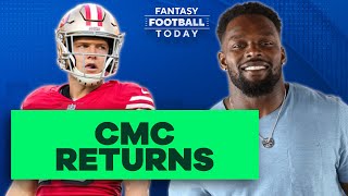 Christian McCaffrey RETURNS to practice Expectations for Season DEBUT 2024 Fantasy Football Advice [upl. by Oicnerolf]